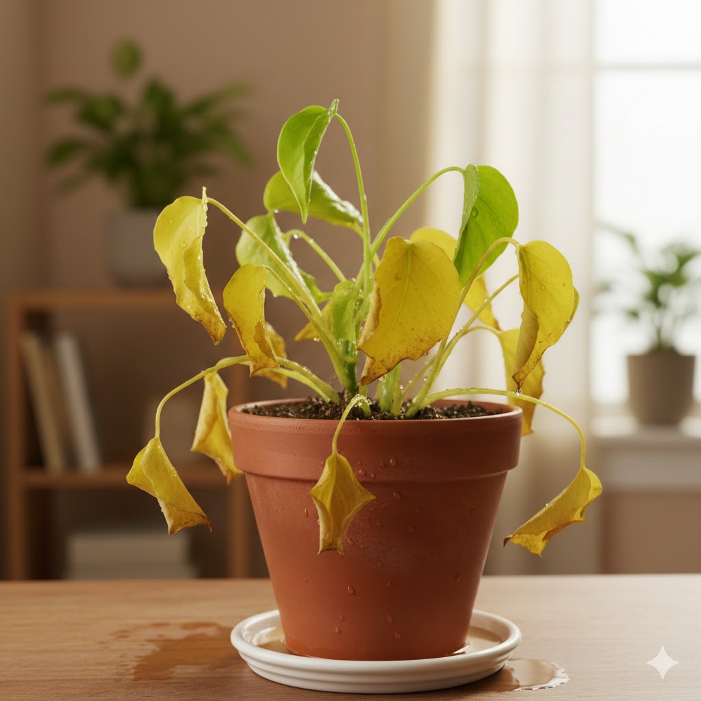 Plant with yellow leaves issue